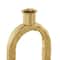 Gold Metal Tapered Candle Holder with Rectangle Base, 2ct.